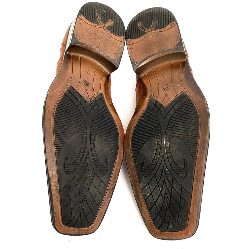 3/$10 Foremost Dress Shoes 7 (40) Brown Leather - Picture 9 of 10